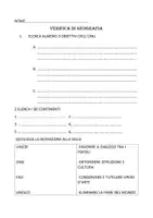 anteprima - Compiti in classe/Test - verifica di geografia ISTITUZIONI INTERNAZIONALI - Pagina di copertina