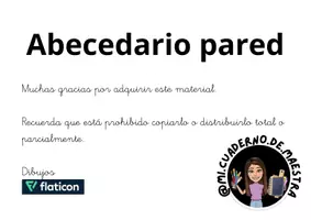 Vista previa - Decoración del aula - Abecedario de pared Montessori para primer ciclo - página 1