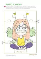 Vista previa - Juegos / Gamificación - Puzzle Mariposa Hippy Kids Yoga - Portada