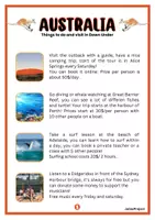 Vorschau - Arbeitsblätter - Australia - Writing Task+Differenzierung+SightseeingCards - Seite 3