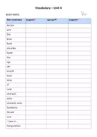 Vorschau - Arbeitsblätter - Headlight 2 Vocabulary Unit 4 - Deckblatt