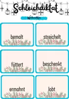 Vorschau - Arbeitsblätter - Schleichdiktat Weihnachten, Übung zum Schreiben, lustige Sätze - Seite 3