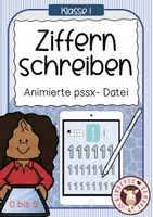 Vorschau - Unterrichtsreihen - Ziffern schreiben - digitale PPSX - Datei - Deckblatt