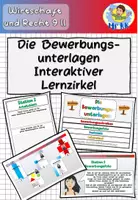 Vorschau - Stundenentwürfe - Die Bewerbungsunterlagen - interaktiver Lernzirkel Wirtschaft und Recht 9 II Lehrplan Plus - Deckblatt