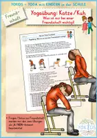 Vorschau - Aufgabenkarten - Yogaübung Was ist mir bei einer Freundschaft wichtig - Deckblatt