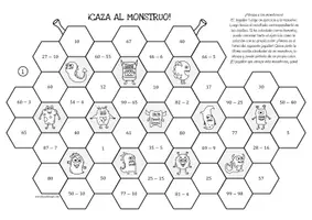 Vista previa - Juegos / Gamificación - Sustracción hasta 100 - Paquete (8 juegos y 2 hojas de trabajo) - página 3