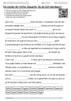 Vorschau - Arbeitsblätter - Arbeitsblatt "Die Wunder der Antike: Bauwerke, die die Zeit überdauern" + interaktive Lösung & MP3 + - Deckblatt