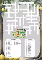 Vorschau - Arbeitsblätter - Englisch Kreuzworträtsel: Obst und Gemüse - Seite 3