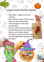 Vorschau - Mal- und Bastelvorlagen - #happyhalloween24 Lustige Grusel-Gesichter: Halloween Kunstprojekt - Seite 2