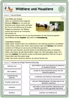 Vorschau - Arbeitsblätter - Wildtier, Haustier, Heimtier, Nutztier - Arbeitsblätter mit Lösungen - Seite 2
