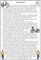 Vorschau - Arbeitsblätter - Fahrrad Leseweg, Sachtext, Sachunterricht, Klasse 3, Klasse 4 - Seite 2