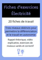 Aperçu - Feuilles d'exercices - Fiches d'exercices en autonomie - Electricité - Page de couverture