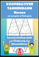 Vorschau - Mal- und Bastelvorlagen - 11 kooperative Tannenbäume als Paket - Seite 1