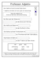 Vorschau - Arbeitsblätter - Im Land der Wortarten - Professor Adjektiv - Seite 3