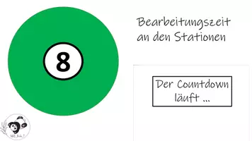 Vorschau - Präsentationen/Tafelbilder - Countdown für Gruppen- oder Stationsarbeiten - Seite 1