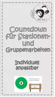 Vorschau - Präsentationen/Tafelbilder - Countdown für Gruppen- oder Stationsarbeiten - Deckblatt