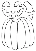 Vorschau - Mal- und Bastelvorlagen - Kürbisse mit Gesichtern - Bastelvorlagen für Halloween 🎃 - Seite 1
