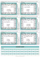 Aperçu - Cartes d'exercices - Adjectives and Adverbs Task Cards - Page de couverture