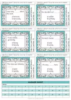 Aperçu - Cartes d'exercices - Adjectives and Adverbs Task Cards - Page 2