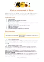 Aperçu - Apprentissages en autonomie - Cartes Montessori - Animaux de la ferme - Fond Blanc - Page 1