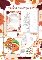 Vorschau - Arbeitsblätter - Herbst Kunstprojekt - wenn der Herbst ein Mensch wäre - Deckblatt