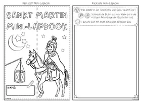 Vorschau - Arbeitsblätter - Sankt Martin | Mini-Lapbook | Bastelvorlage - Seite 2