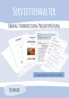 Vorschau - Stundenentwürfe - Werkstück - Serviettenhalter - Vorbereitung Projektprüfung - Deckblatt