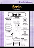 Vorschau - Arbeitsblätter - Steckbrief Bundesland Berlin - Deckblatt