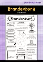 Vorschau - Arbeitsblätter - Steckbrief Bundesland Brandenburg - Deckblatt