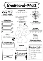 Vorschau - Arbeitsblätter - Steckbrief Bundesland Rheinland-Pfalz - Seite 1