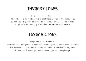Vista previa - Refuerzo / NEE / Materiales de apoyo - FLASHCARDS DE CONTEO OTOÑO-TARDOR (1-10) CAST-CAT - página 1