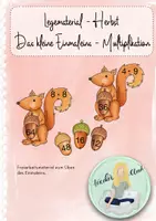 Vorschau - Spiele - Legematerial - Herbst Mathematik Einmaleins - Multiplikation - Deckblatt