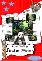 Vorschau - Arbeitsblätter - Wörter lesen und schreiben: Dschungel lese und schreiben (Miniheft / Kartei) DaZ + DaF - Deckblatt