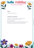 Aperçu - Jeux - Frühling, Wortsuchrätsel - Page 2