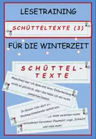 Vorschau - Aufgabenkarten - Winter: Lesetraining - Schütteltext (3) - Deckblatt