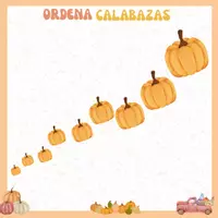 Vista previa - Refuerzo / NEE / Materiales de apoyo - ORDEN SEGÚN TAMAÑO - CALABAZAS - Portada
