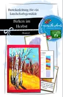 Vorschau - Mal- und Bastelvorlagen - Birken im Herbst: Bastelanleitung für ein Gemälde - Deckblatt