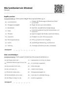 Vorschau - Arbeitsblätter - Wie funktioniert ein Windrad? (Infotext und Übungen) - Seite 1