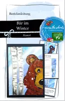 Vorschau - Mal- und Bastelvorlagen - Bär im Winter: Bastelanleitung - Deckblatt
