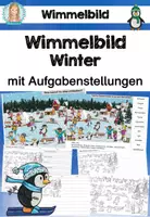 Vorschau - Arbeitsblätter - Winter | Wimmelbild - Deckblatt
