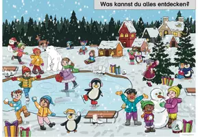 Vorschau - Arbeitsblätter - Winter | Wimmelbild - Seite 1