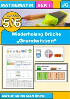 Vorschau - Arbeitsblätter - Grundwissen Brüche I - mit Lösung - Deckblatt