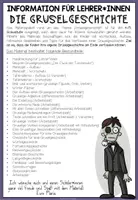 Vorschau - Stundenentwürfe - Gruselgeschichten Klasse 4, 5, Geschichten schreiben, kreatives Schreiben, Schreibplan, Schreibanlässe, spannende Geschichten | Schreibwerkstatt Deutsch - Seite 1