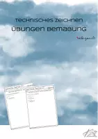 Vorschau - Arbeitsblätter - Geheft Übungen Bemaßung flache Werkstücke - Deckblatt