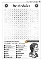 Vorschau - Arbeitsblätter - Aristoteles Suchsel - Buchstabengitter - Seite 1