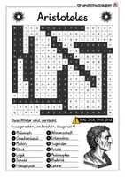 Vorschau - Arbeitsblätter - Aristoteles Suchsel - Buchstabengitter - Seite 2