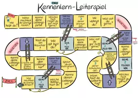 Vorschau - Mal- und Bastelvorlagen - Das Kennenlern-Leiterspiel - Seite 2