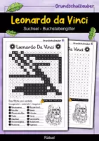 Vorschau - Arbeitsblätter - Leonardo Da Vinci Suchsel - Buchstabengitter - Deckblatt