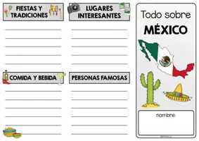 Vorschau - Arbeitsblätter - Mexiko - Todo sobre México (Flyer) - Seite 2