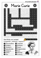 Vorschau - Spiele - Marie Curie Suchsel - Buchstabengitter - Seite 2